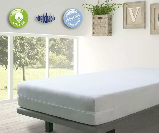 Anti Bed Bug Zipped Mattress Total Encasement Protector Cover All Sizes