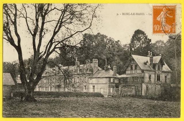 cpa from 1916 BOSC LE HARD (Seine Maritime) Le CHÂTEAU du REAL Edouard Rochette