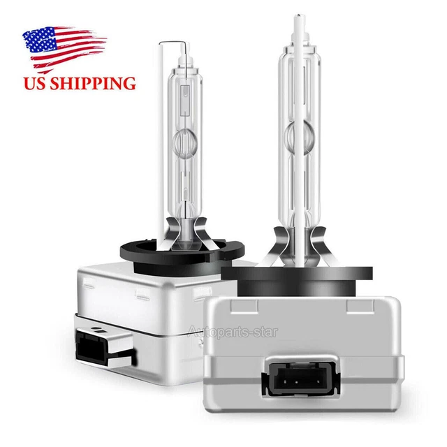 Ampoules Phare Xénon D1S 6000K - Blanc Diamant 7600 Lumens - Compatible 9285, 66043 - Pour Phares HID - Lot De 2