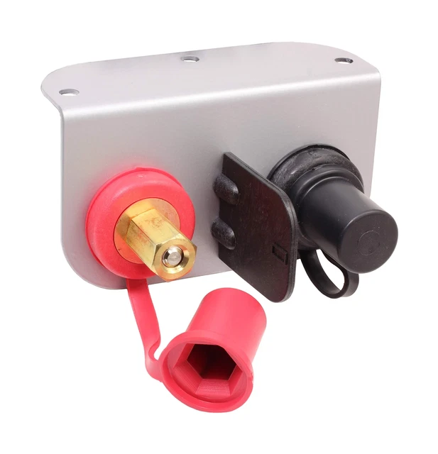 Fastronix Red and Black Premium Battery Charging Posts with Heavy Duty Mounti...