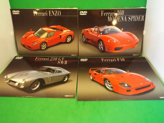 4 cartevision DVD de présentation Ferrari collection Mas du Clos