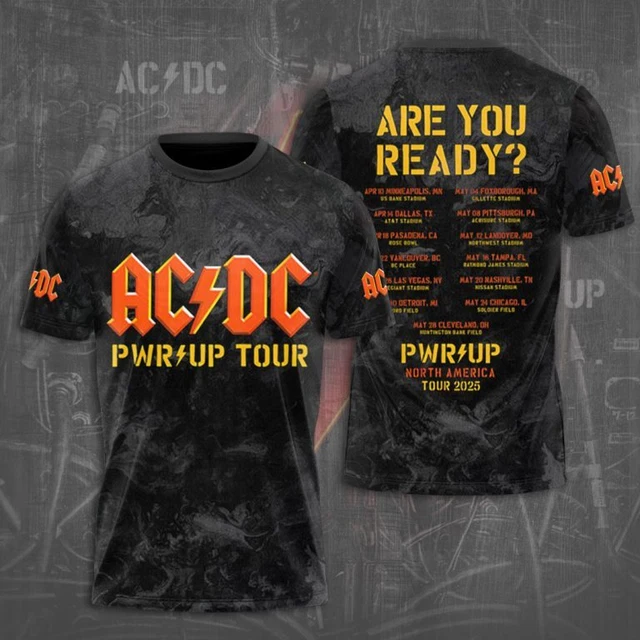 AC/DC 3D TOUR 2025 The Last Show Tour 2025 Unisex T-Shirt LH607 £17.83 ...