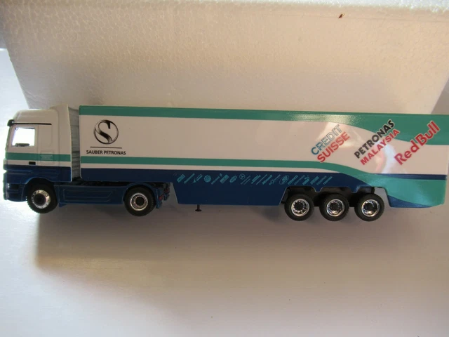 Camion Miniature Mercedes Actros VB Sauber Petronas 1/87 Par Schuco - Neuf