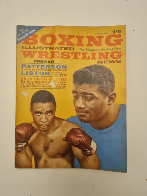 Boxing Illustrated Magazine Souvenir Issue Patterson v Liston - October 1962