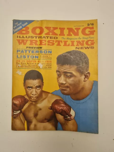 Boxing Illustrated Magazine Souvenir Issue Patterson v Liston - October 1962