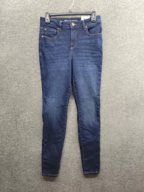 INC Women's 2 High Rise Skinny Jeans Dark Indigo NWT (MSRP $70)