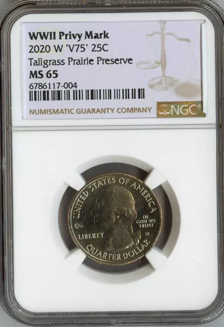 2020-W Tallgrass Prairie Quarter NGC MS65 Auction
