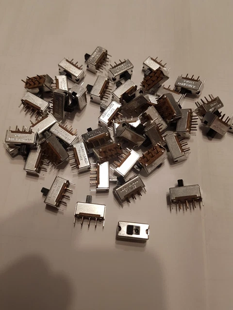 Deviatore A Slitta DPDT Bipolare ON-ON - Per Circuito Stampato, 30Vdc 0.3A, Lup Fung - Foto 8