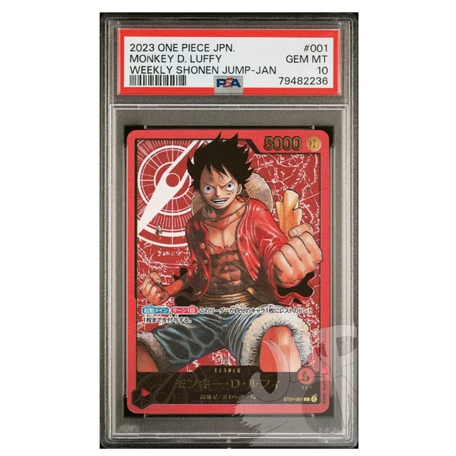 ONE PIECE CARD Monkey D.Luffy Weekly Shonen Jump ST01001 PSA 10 GEM