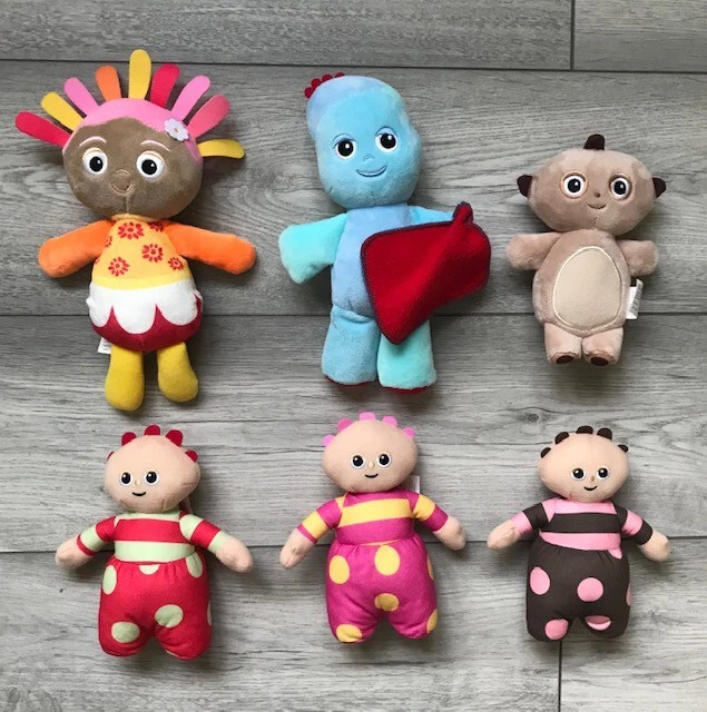 IN THE NIGHT Garden Bumper Soft Toy Plush Pack Tomliboos Upsy Daisy etc ...