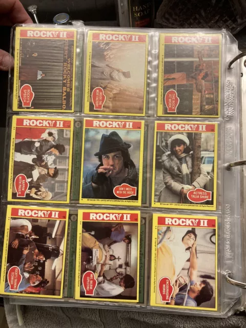 ROCKY II COMPLETE 99 CARD SET & 22 STICKERS 1979 Topps MOVIE NM/MT- BBCE 2