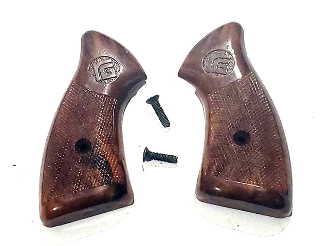 Dark Brown Plastic Pistol Grips For RG Model 20 & 23 Handguns | Replacement Grip Set
