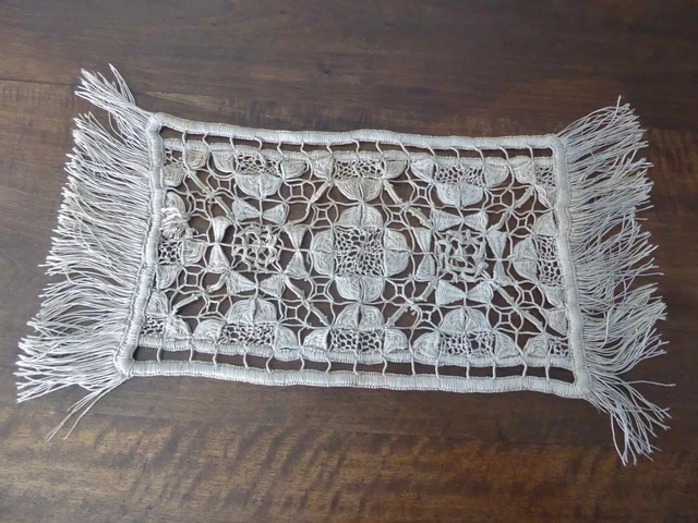 Napperon Ancien Avec Abécédaire - Linge De Maison Vintage - Occasion