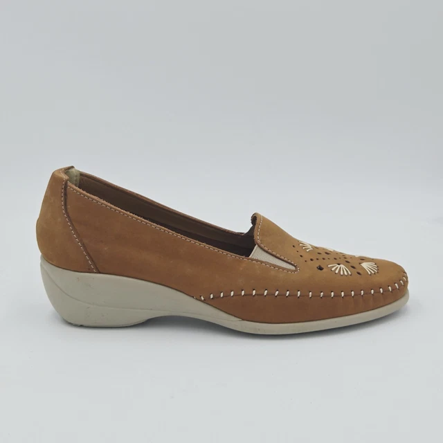 Mocassin Femme En Daim Marron Parfois - Taille 38 - Neuf Avec étiquette, Sans Emballage