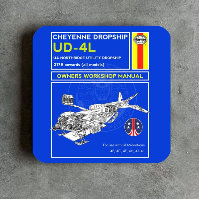 Aliens Inspiré Dropship Manuel dessous de Verre Nostromo Weyland Yutani LV426