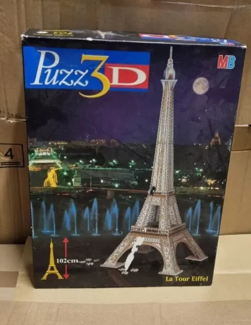 Eiffelturm Puzz 3D Puzzle MB Spiele 703 Teile 102 cm Puzzel