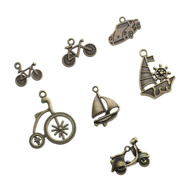 70 Pcs Zubehör Zur Schmuckherstellung Charm-Anhänger Fahrradzubehör Charme