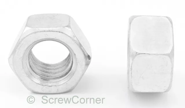 Sechskantmutter 10-24 UNC Stahl verzinkt  - Machine Screw Nut 10-24 UNC Steel Zp