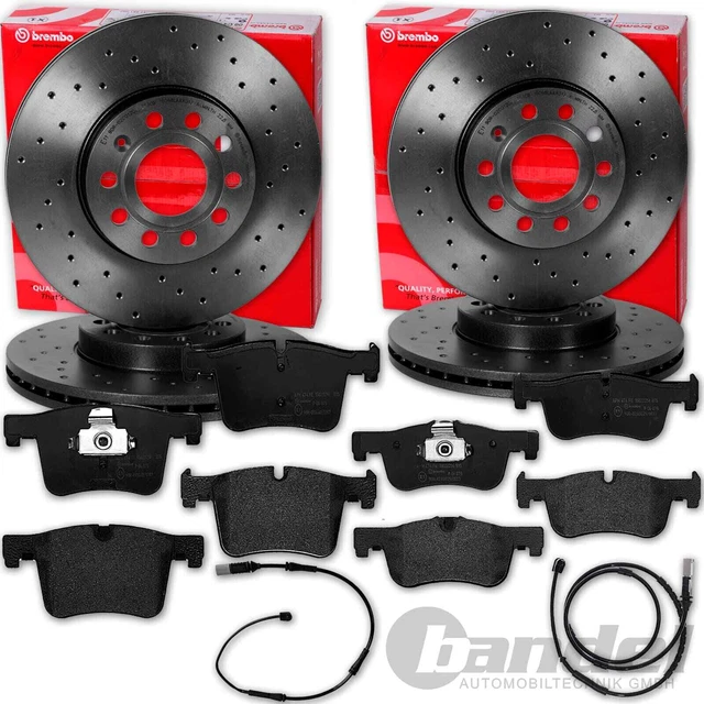 DISCHI FRENO BREMBO + PASTIGLIE POSTERIORI adatti per BMW Serie 3 F30 F31 F34 Serie 4 F32 F36