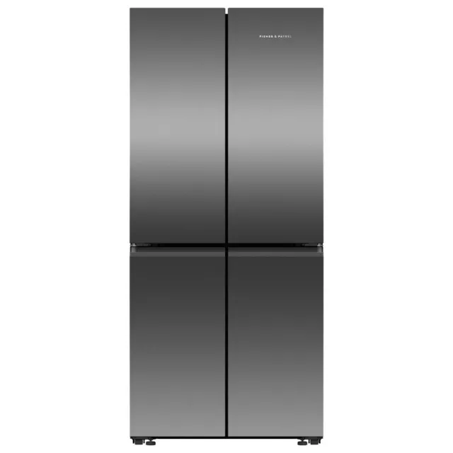 Fisher & Paykel 498L Quad Door Refrigerator Freezer Black Stainless Steel RF5...