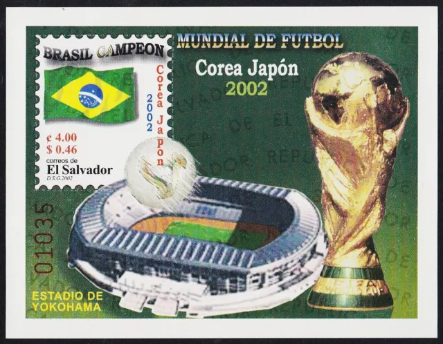 El Salvador Hb 49 2002 World Cup Von Fußball 2002 IN Korea MNH