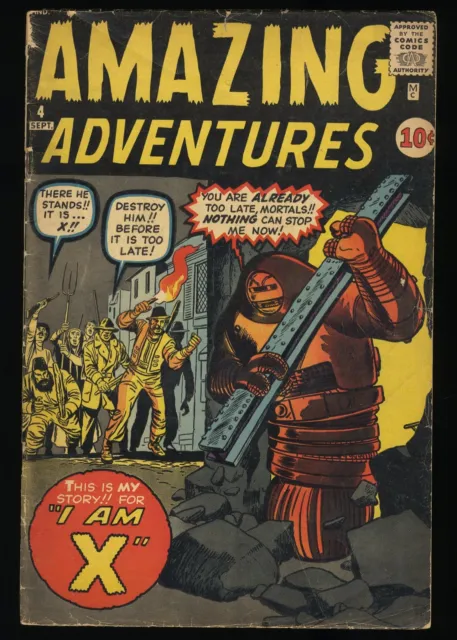 Amazing Adventures (1961) #4 VG- 3.5 I Am Robot X! Marvel 1961