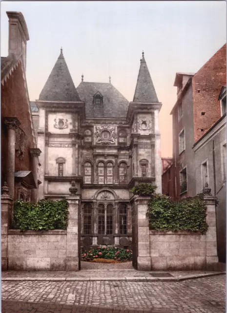 France, Orléans. Maison de Diane-de-Poitiers. vintage print photochromie, vint