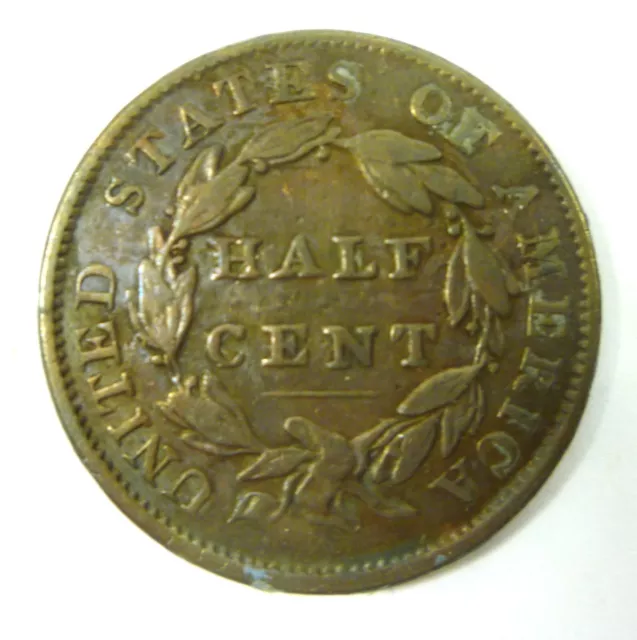 1834 Classic Head Half Cent 3