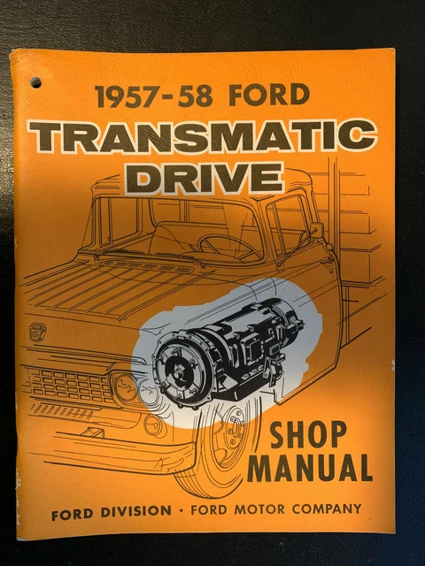 FORD 1957 1958 AUTO CAR Transmatic DRIVE catalog catalogo