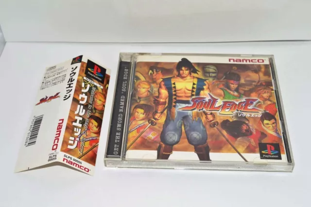 SOUL EDGE w/Obi Spine & Manual PS1 PlayStation SONY from Japan