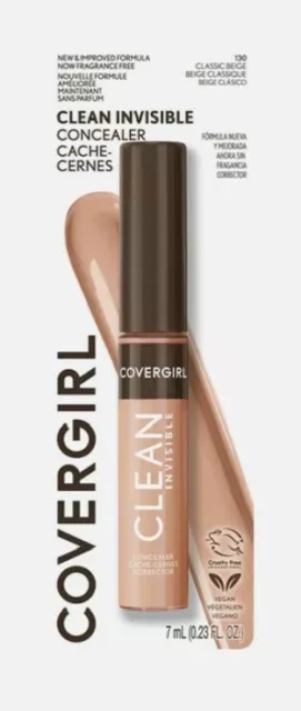 Covergirl Clean Invisible Concealer Classic Beige 130