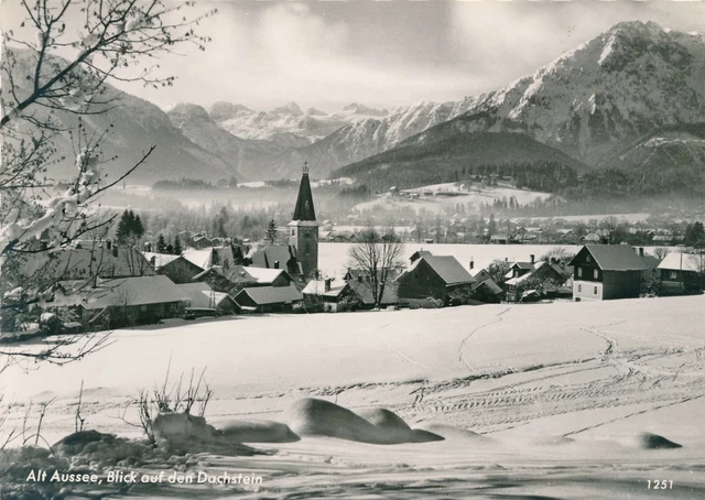 AK aus Alt Aussee Blick auf den Dachstein Steiermark (AA7) (29)