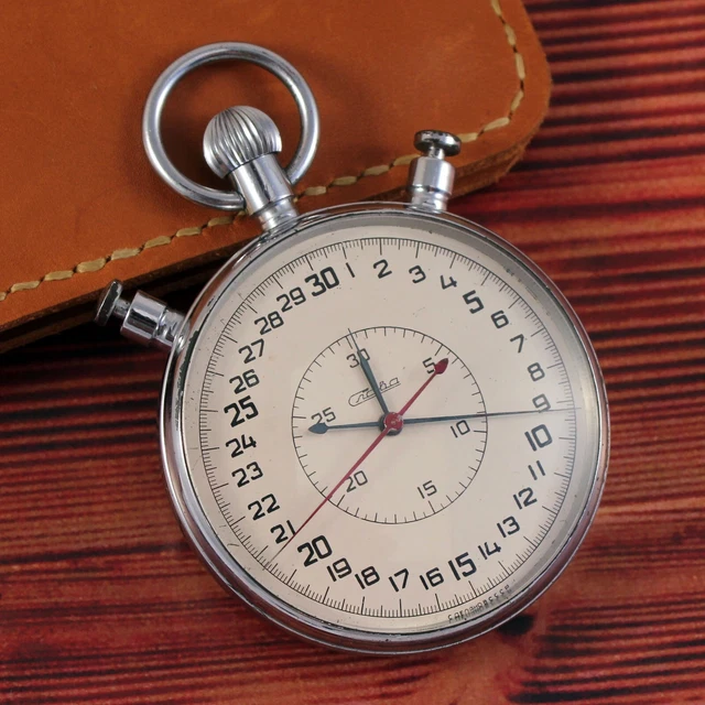 1960S SLAVA SOVIET SPLIT CHRONOMETER stopwatch stop watch RATTRAPANTE ...