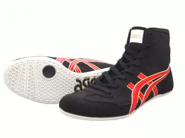 ASICS WRESTLING BOXE Scarpe Ex Eo TWR900 Nero X Rosso Da Giappone