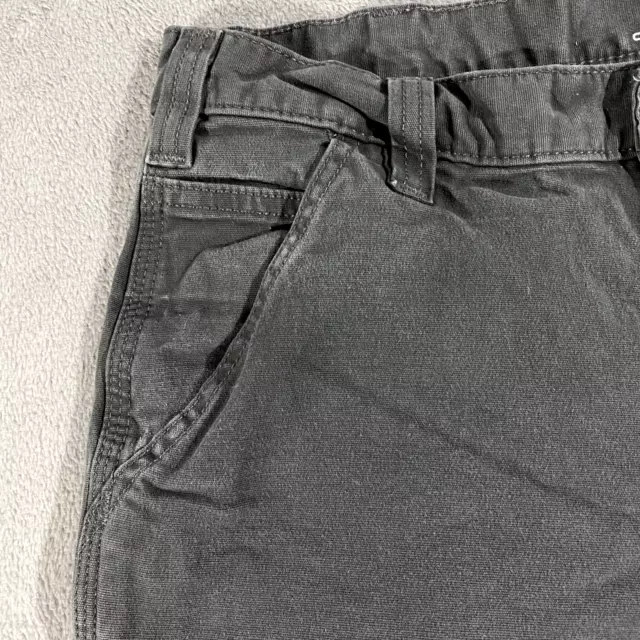 CARHARTT SHORTS MENS 34 Gray Relaxed Fit Workwear Construction Menswear ...