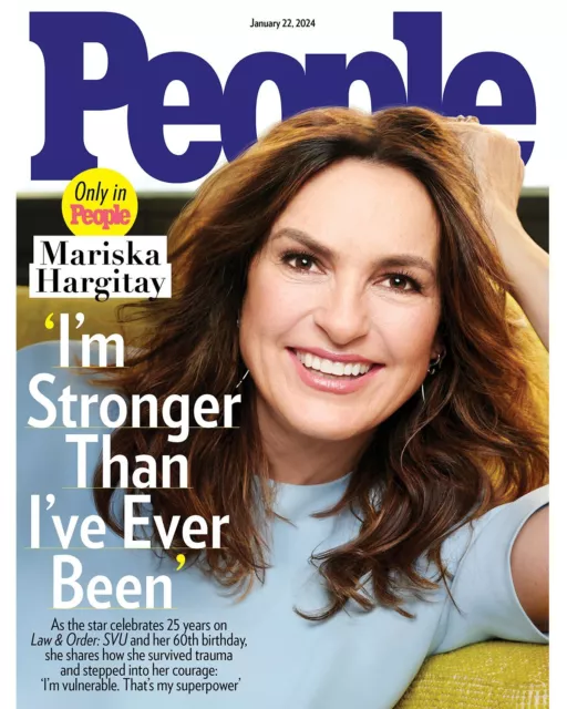 BRAND NEW PEOPLE Magazine January 22 2024 Mariska Hargitay FREE