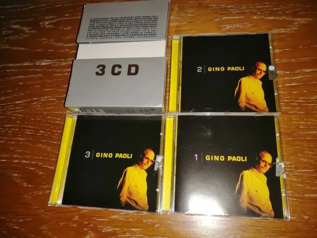 GINO PAOLI RARISSIMO BOX a TRIPLO CD x 3 anno 2003 same BMG GENOVA