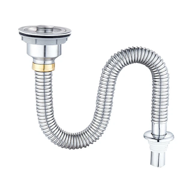 Kitchen Stainless Steel Sink Stopper Single Sink Pipe Bathroom Sewer A D8N3