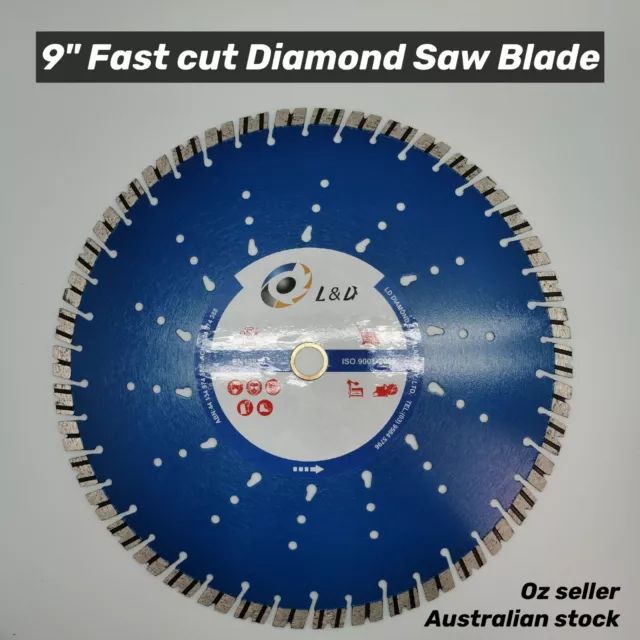 9inch 230mm Premium Speedy Laser welded diamond saw blade demo saw blade