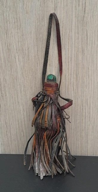 Flacon à Khôl Touareg Afrique Berbère Bouteille Fiole en cuir graphite Antimoine