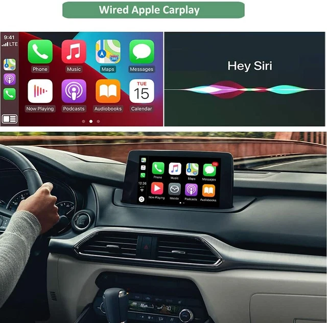 Mazda Apple CarPlay Android Auto Retrofit Kit TK78-66-9U0C, C922-V6-605A OEM NEW 3