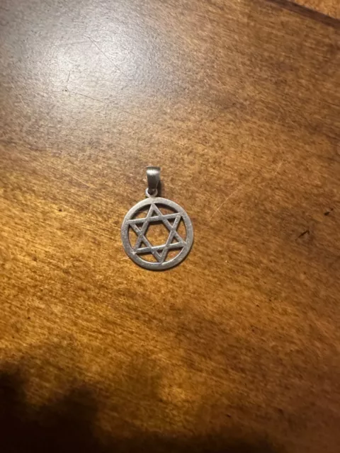 925 sterling silver star of david pendant