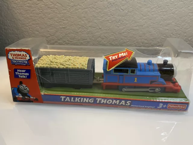 Thomas & Friends Talking Thomas Trackmaster Motorized Train Engine In Box.