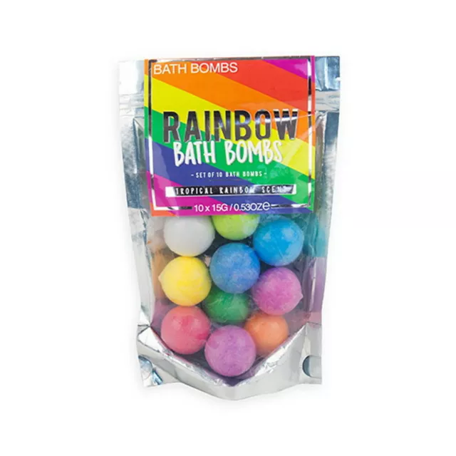 Badebomben Regenbogen Einhorn 92,67€/Kg Gift Republic Schwarz 10x Badezusatz