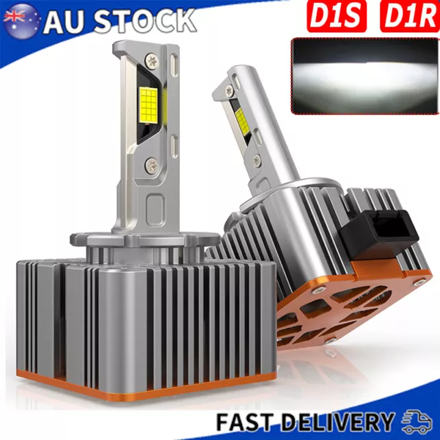 2X D1S D1R LED Headlight Globes Replace HID Xenon Conversion Kit 200W 24000LM AU