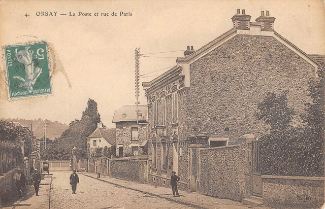 Cpa 91 Orsay / La Poste / Rue De Paris