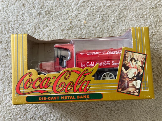 Coca-Cola Die Cast Metal Bank. Red. new! still in box!