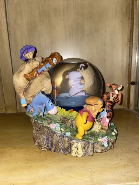 Winnie The Pooh Lumpy And Roo Musical Snowglobe By The Disney Store