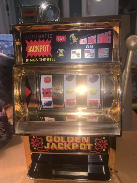 Vintage Waco Golden Jackpot Automatic Mini Machine Tabletop Play Toy