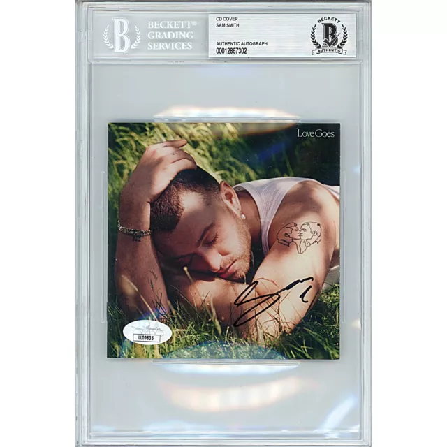 Sam Smith Signed CD Love Goes Album Beckett Slab JSA Authentic Auto Cert Music